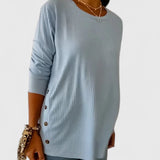 Megan™ | Elegant Crew Top