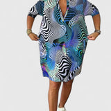 Helinae™ | Sophisticated V-neck Dress