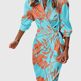 Everly™ | Elegant Wrap Dress with Print